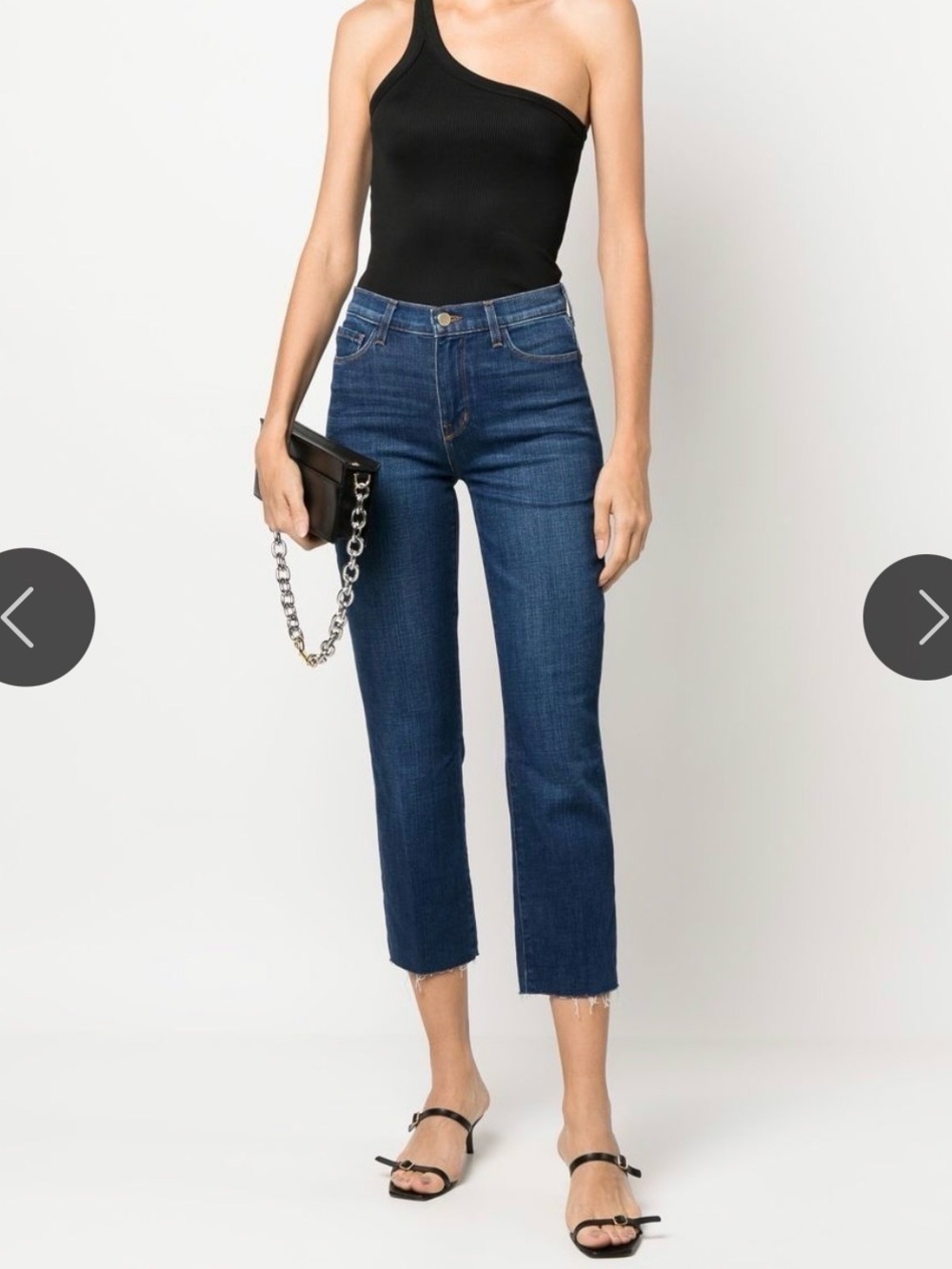 L'AGENCE Dark Blue High-Rise Jeans